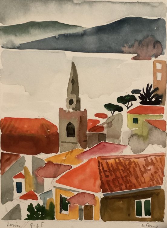 watercolor painting by Walter Ferro - Lerin