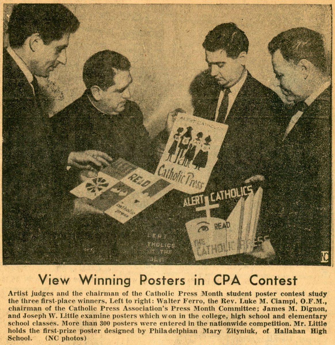 Walter Ferro Press - View Winning Posters in CPA Contest - Catholic Press